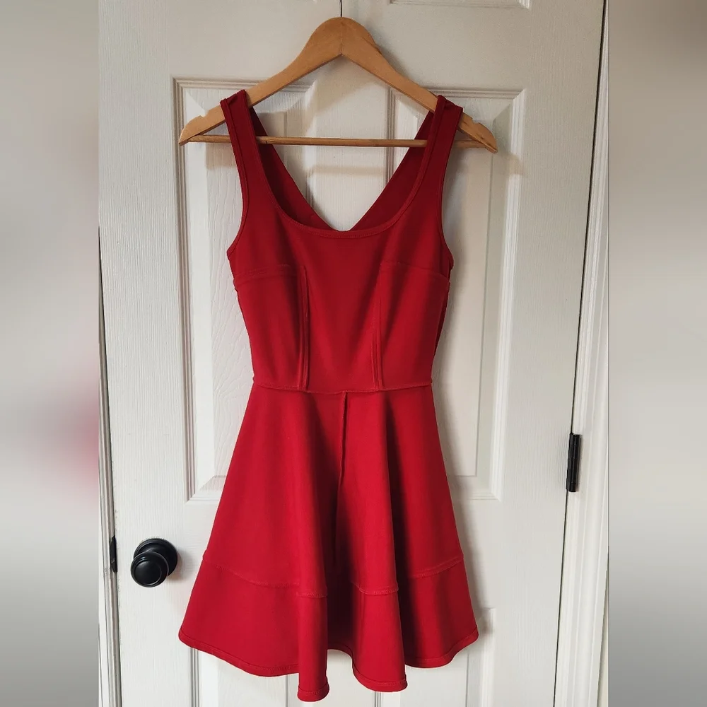 Lulus Home Before Daylight Red Square neck Sleeveles. Size:S - Picture 6 of 6